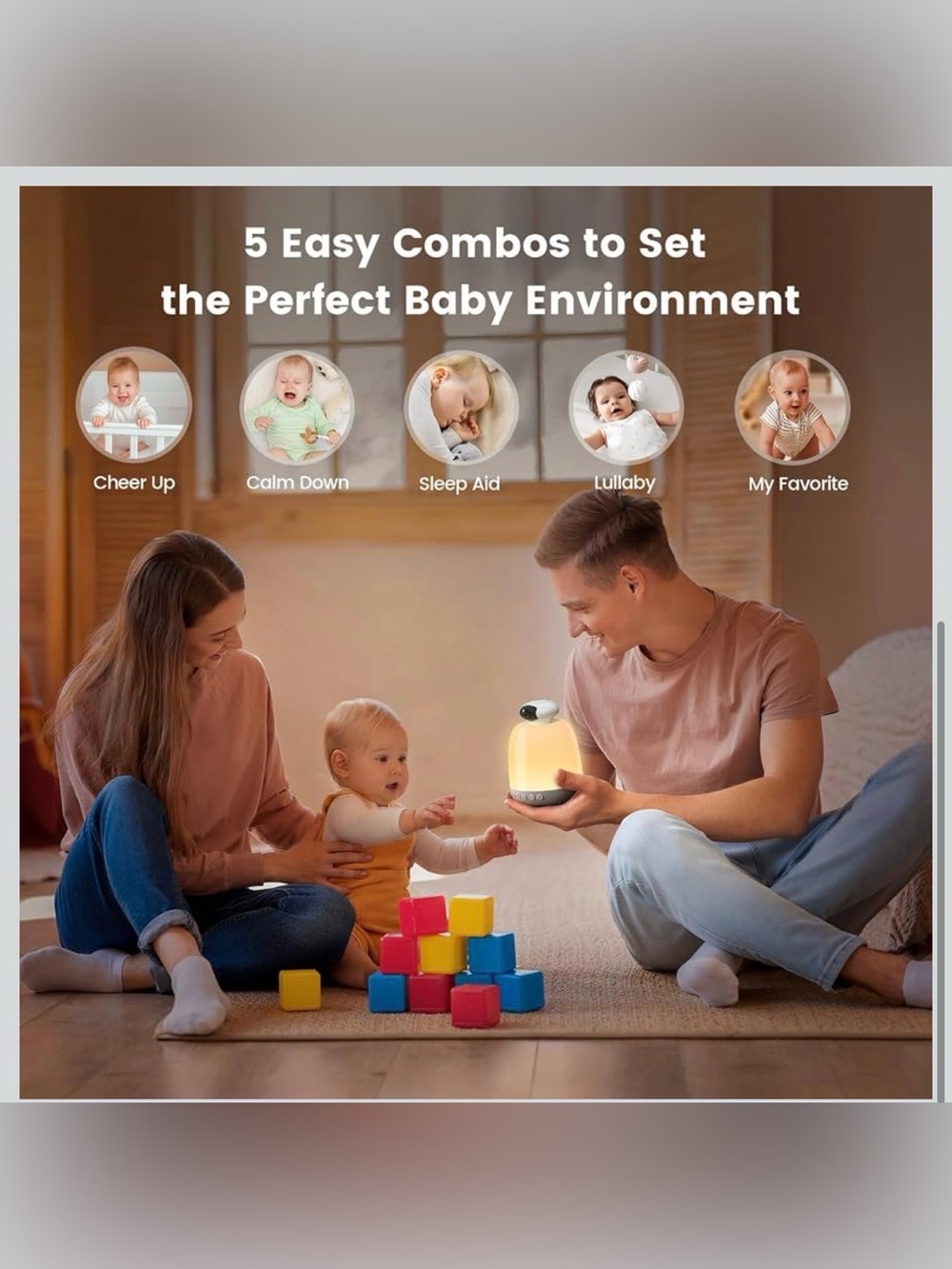 Glocusent Smart Nursery Night Light - Warm Yellow NWT - Picture 3 of 7